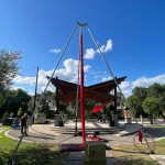 Photo trepied aerien riv des prairies aout 2025